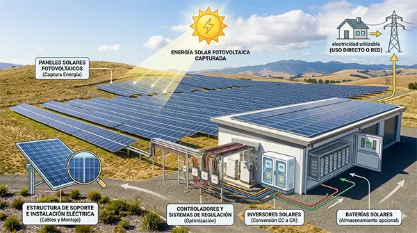 componentes de un sistema fotovoltaico