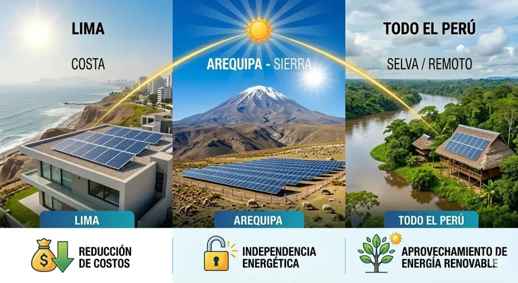 Sistemas fotovoltaicos en Lima, Arequipa y todo el Perú