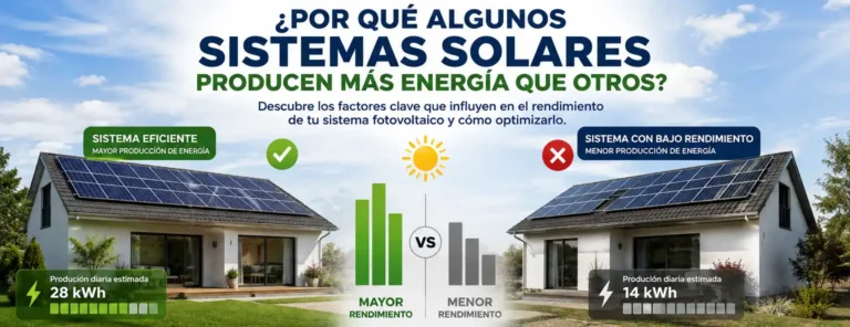 Sistema solar eficiente con paneles solares instalados en una vivienda.